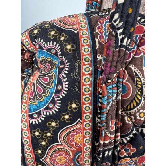 Vera Bradley Quilted Cotton Shoulder Bag In Bohemian Paisley Print - Picture 13 of 13